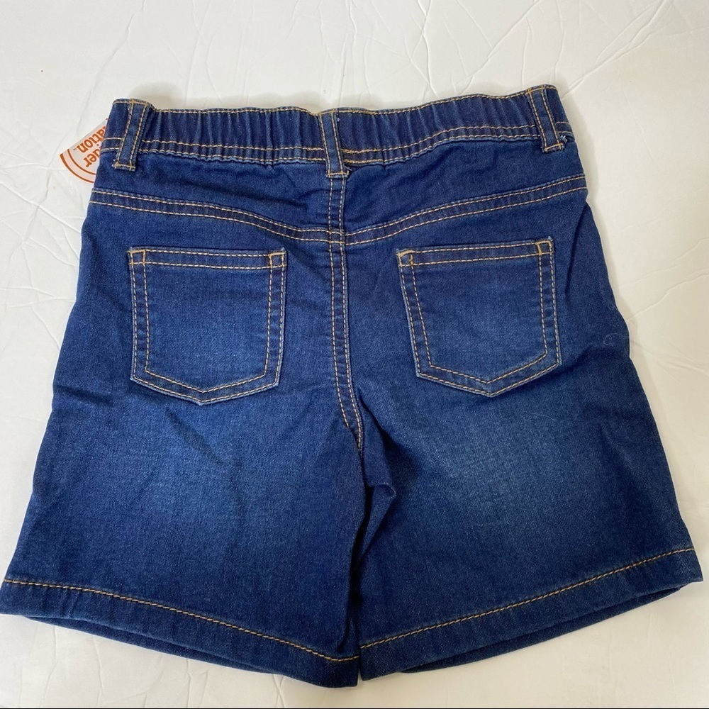 Wonder Nation Boy’s Plaid Button Down & Stretch Denim Short Set 24M - Picture 7 of 11